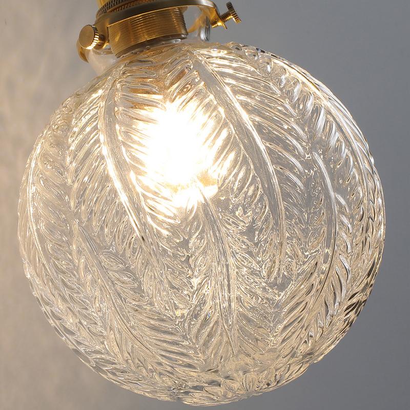 Подвесной светильник из круглого стекла в скандинавском стиле для спальни, ресторана, бара, подвесной светильник с одной головкой, для столовой, кухни, комнаты, подвесные светильники