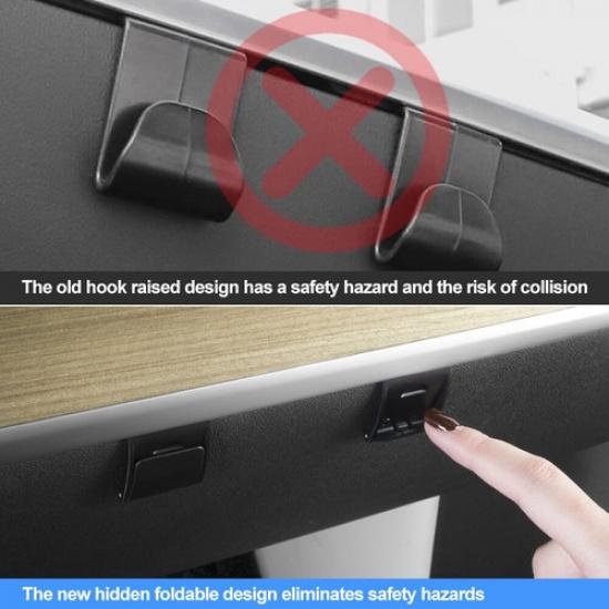Car Glove Box Hidden Hook Purse Bag Hanger Hat Holder For Tesla Model Y 2023