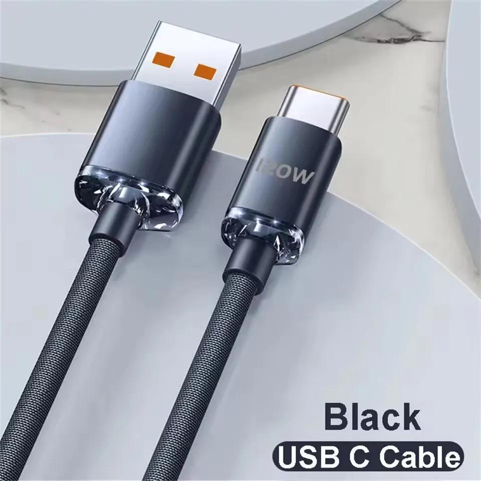 111 Вт Кабель Super Fast Charging Кабель USBA на Type C на USBC Кабель PD USB C Быстрая зарядка Дата-кабель Для iPhone Xiaomi OPPO Samsung