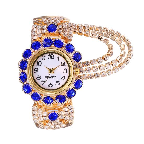 Женские часы-браслет со стразами, регулируемый круглый циферблат, женские повседневные наручные часы с кварцевым браслетом для торжественного платья, модные ювелирные изделия, аксессуары
