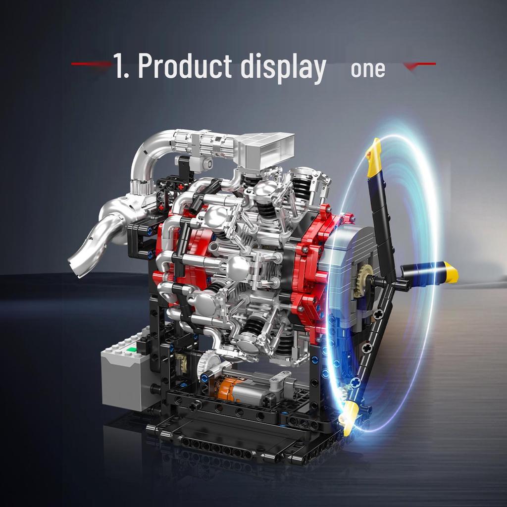 Yuxing King 10211 Игрушечная модель двигателя самолета в форме звезды - Образовательный конструктор Коллекционный