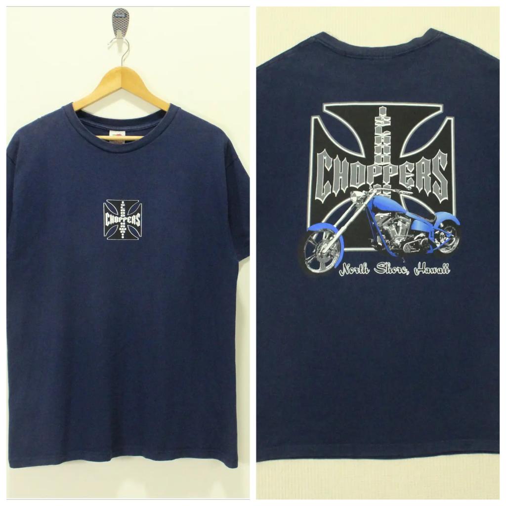 Летняя Новая West Coast Choppers Американская Уличная Принтованная Футболка с Коротким Рукавом Мужская и Женская Свободного Винтажного Стиля Старая Унисекс Футболка