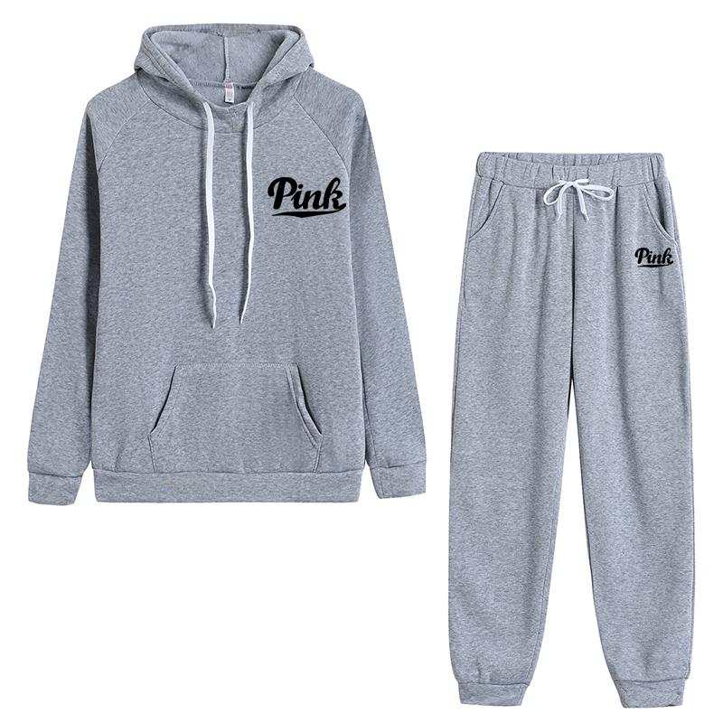 Спортивный костюм женский комплект из двух предметов зимний спортивный костюм осенний брючный костюм женские однотонные спортивные костюмы спортивный костюм с капюшоном комплект с капюшоном