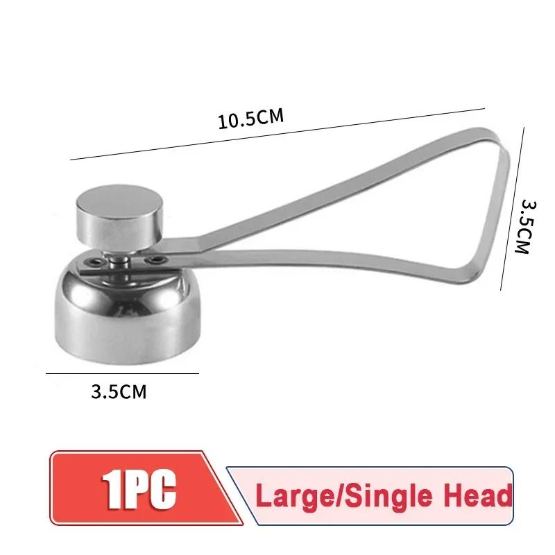 Открывалка для яичной скорлупы, нож для яичной скорлупы из нержавеющей стали 304, двусторонний нож для открывания яиц, инструмент для скорлупы вареных сырых яиц, креативный кухонный инструмент