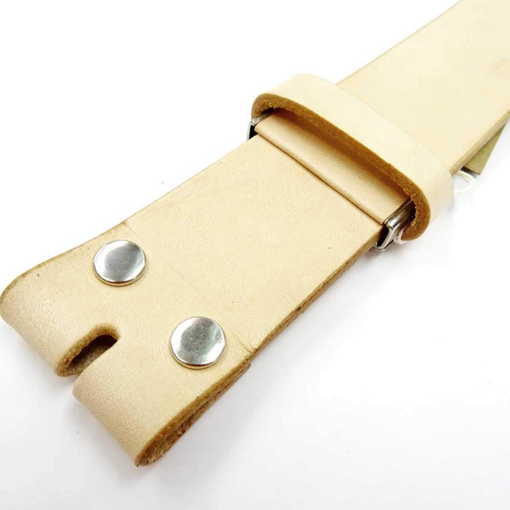 Bridge Made In Belt Leather Genuine Single Piece of Tanned M Natural [J Western] Japan, Approx. 40mm, Only, Belt, Cowhide, Leather, Leather,