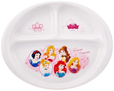 Новая тарелка для ланча Disney Princess 114118, Белая, 23см, Детская посуда,
