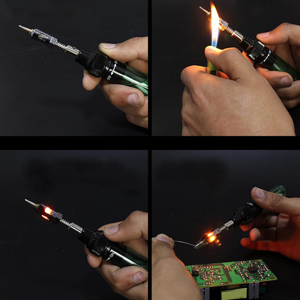 T-100 портативный газовый паяльник с ручкой, газовый паяльник, многофункциональный