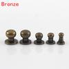 10Sets Round Head Brass Rivets DIY Supplies Studs Screws Cloth Accessories Bag Accessories 10pcs
