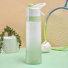 700ml Water Bottle Large-capacity BPA Free Spray Design Gradient Color Girls Outdoor Sport Fitness Water Cup Daily Use