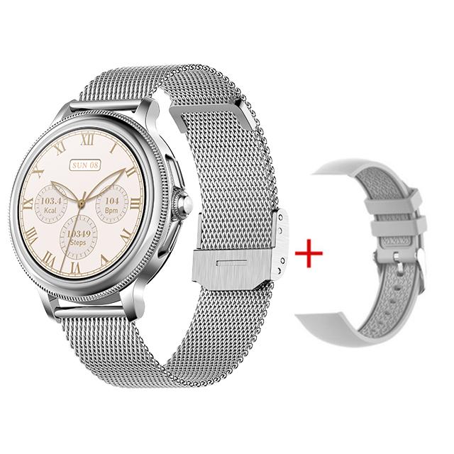 Цифровые женские наручные умные часы Bluetooth для звонков, фитнеса, здорового монитора, женские спортивные водонепроницаемые умные часы для телефона Android