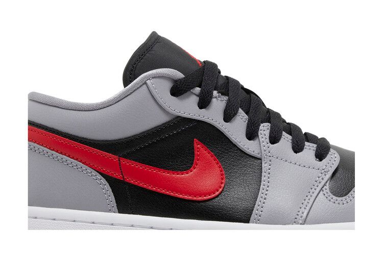 Jordan 1 Low Cement Grey Fire Red (Women's)