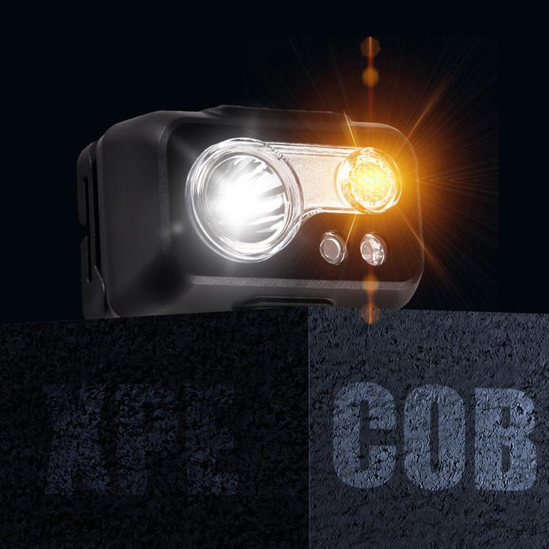 Мини-налобный фонарь с мощным датчиком, перезаряжаемый, USB, налобный фонарь, фонарик, налобные фонари, светодиодный налобный фонарь, туристический поисковый фонарь