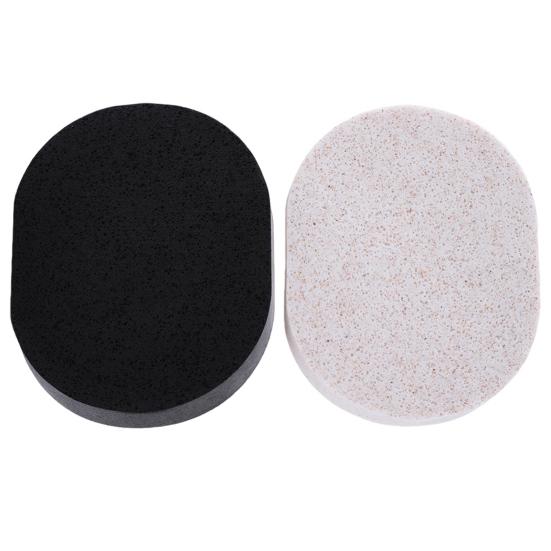 2Pcs Face Wash Sponge Portable Travel Reusable Lightweight Women Makeup Removal Facial Cleansing Gentle Exfoliating Pad Puff
