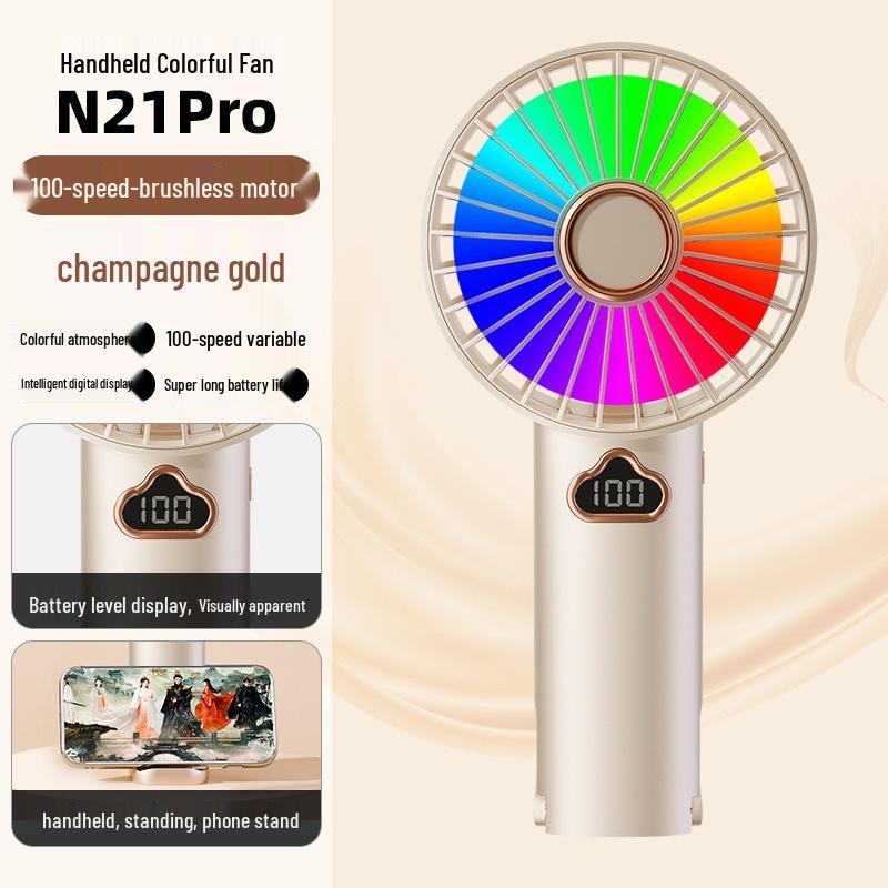 High-Speed Portable Handheld Turbo Fan with USB Digital Display