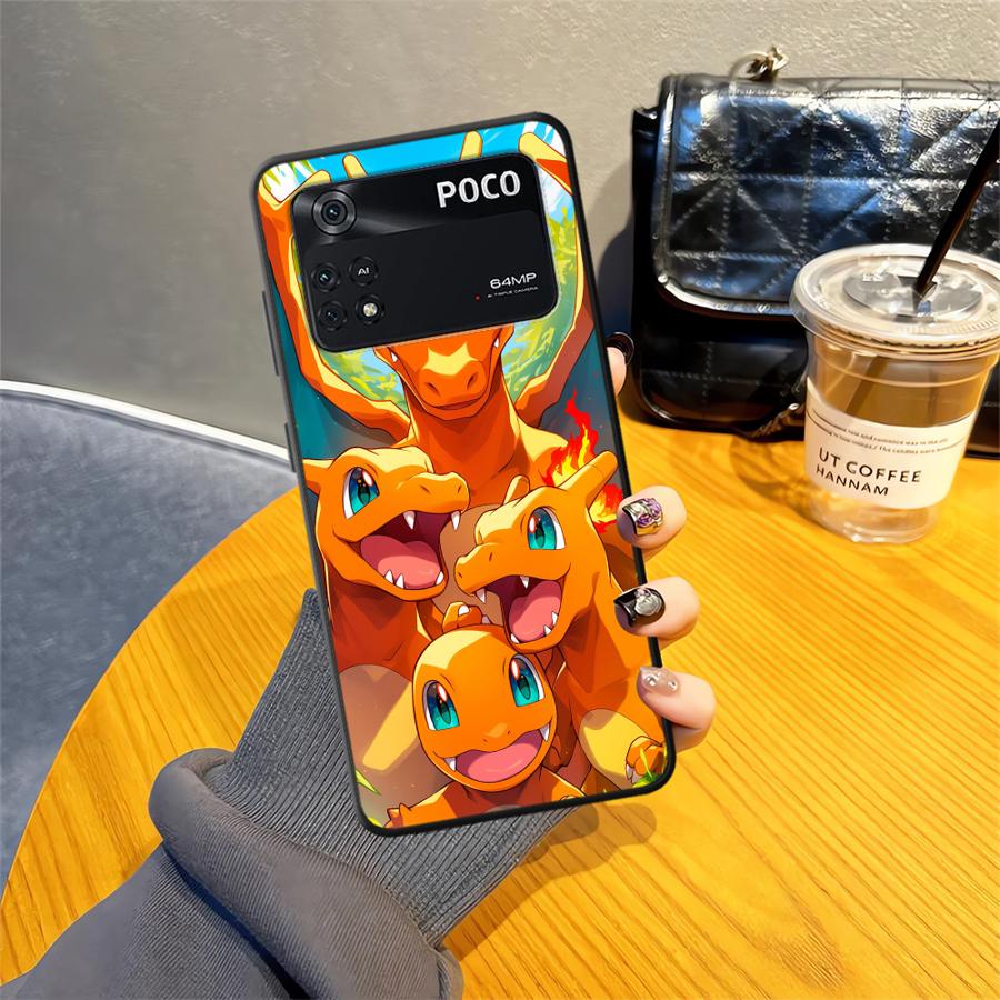 Hot Comic Pokemon Art Funda Phone Cover Case for Xiaomi Poco F8 C61 F3 C50 F1 X3 X4 X5 X7 Pro M5 C71 C75 M3 M4 M7 Pro