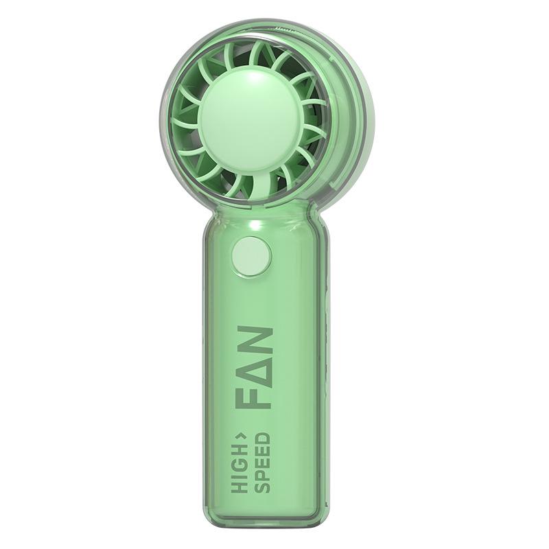 Portable USB Rechargeable Cartoon Handheld Fan - Lightweight, Three-Speed, Outdoor Friendly
