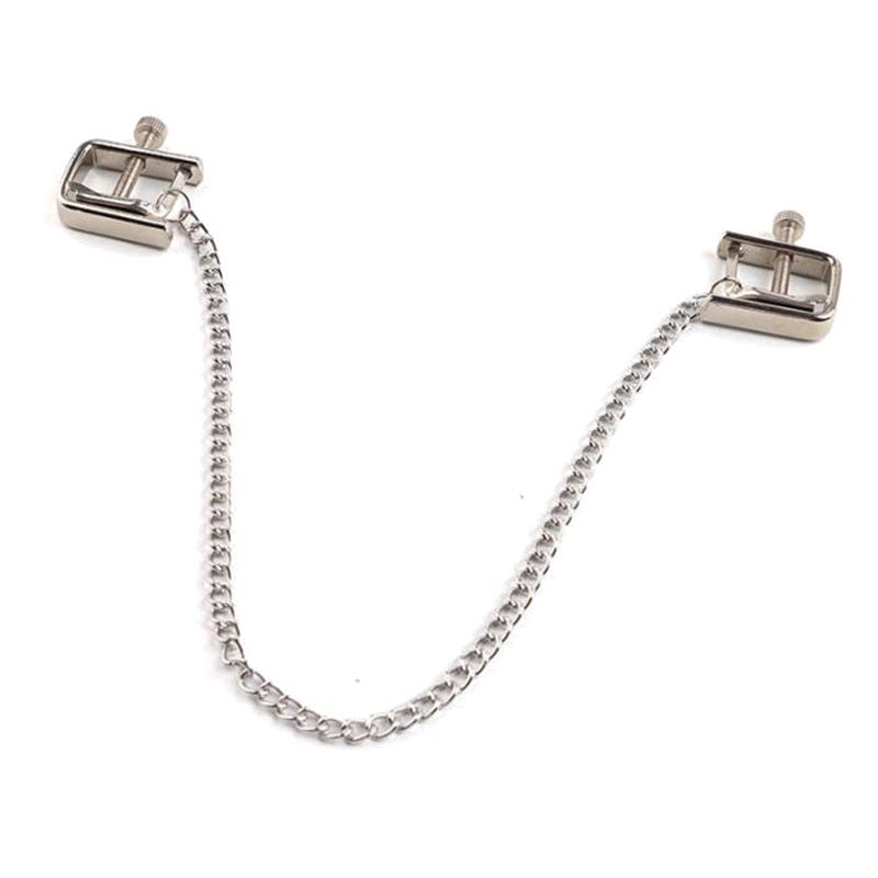 Регулируемые металлические цепочки для сосков Экстремальный фетиш Раб Зажим для сосков Секс-товары Для взрослых Секс-игры Инструменты Эротические продукты