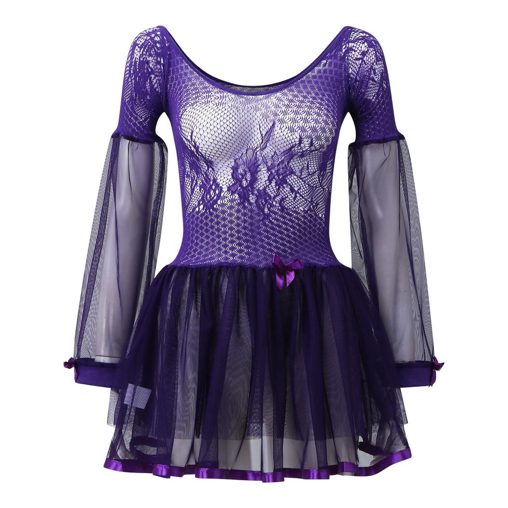 Women' Fashion Suspenders Strap Sexy Gauze Perspective Nightdress Underwear