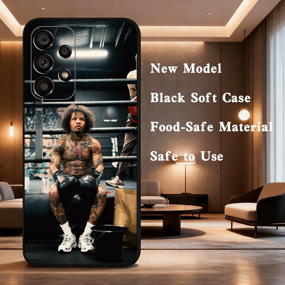 Чехол для телефона G-Gervonta Boxer D-Davis для Samsung Galaxy A73,31,32,72,41,53,52,71,22,5G,Note,J7,8,9 Мягкий черный чехол