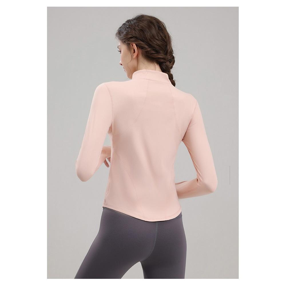 New Fully Zippered Gym Yoga Suit Top For Slimming And Slimming, Quick Drying Running And Cycling Sports Jacket For Women