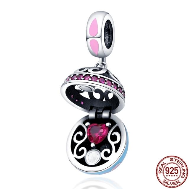 Plata Charms Of Ley 925 Silver Starry Sky Charms Air Balloon Charm Fit Fashion 925 Original Bracelets Pulseira Diy