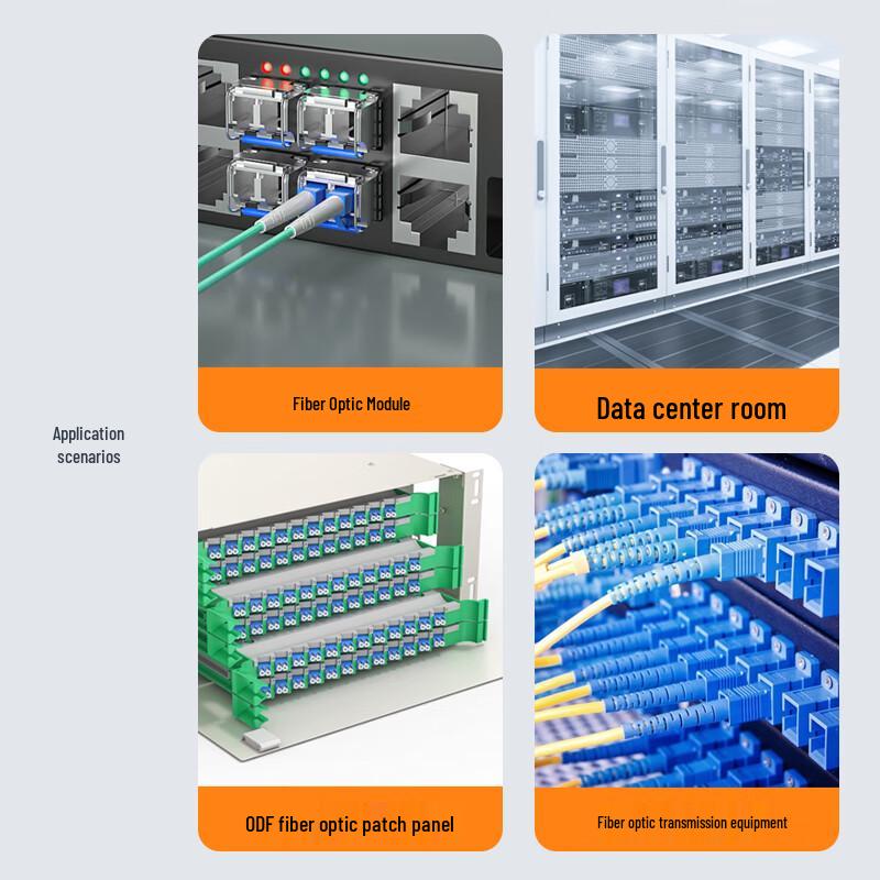 netLINK MPO-MPO Multimode OM3 Fiber Optic Patch Cable