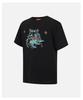 100% Cotton Cartoon Print: Spring/Summer Trendy Letter Logo Fashionable and Versatile Men's Short sleeved T-shirt
