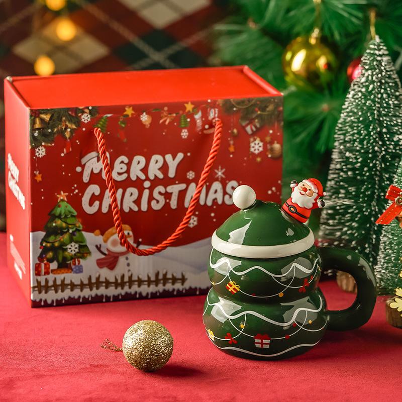 Кружка в подарок на Рождество, Высококлассное ощущение, Рождественская кружка, Керамика, Подарок для подруг и небольшие подарки для сотрудников и клиентов