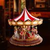 Музыкальная шкатулка-карусель с вращающимся механизмом, мелодичными мелодиями, праздничная игрушка, подарок