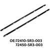 Декоративная полоса накладки наружного окна для Honda Civic 92-95 (72410-SR3-003/72450-SR3-003)
