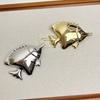 Fashionable Fish Brooch Women's Personalized Suit Coat Brooch New Men's And Women's Jewelry Accessories - Gifts For Friends