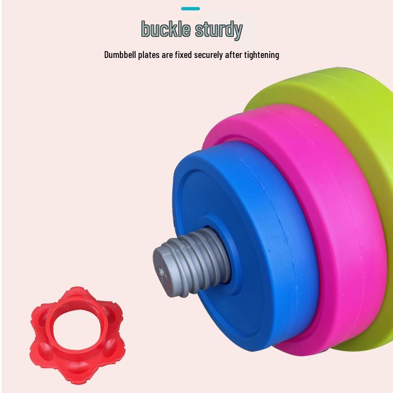 Children's Plastic Weightlifting Toy Set: Toddler Barbells & Dumbbells for Sensory Integration and Exercise