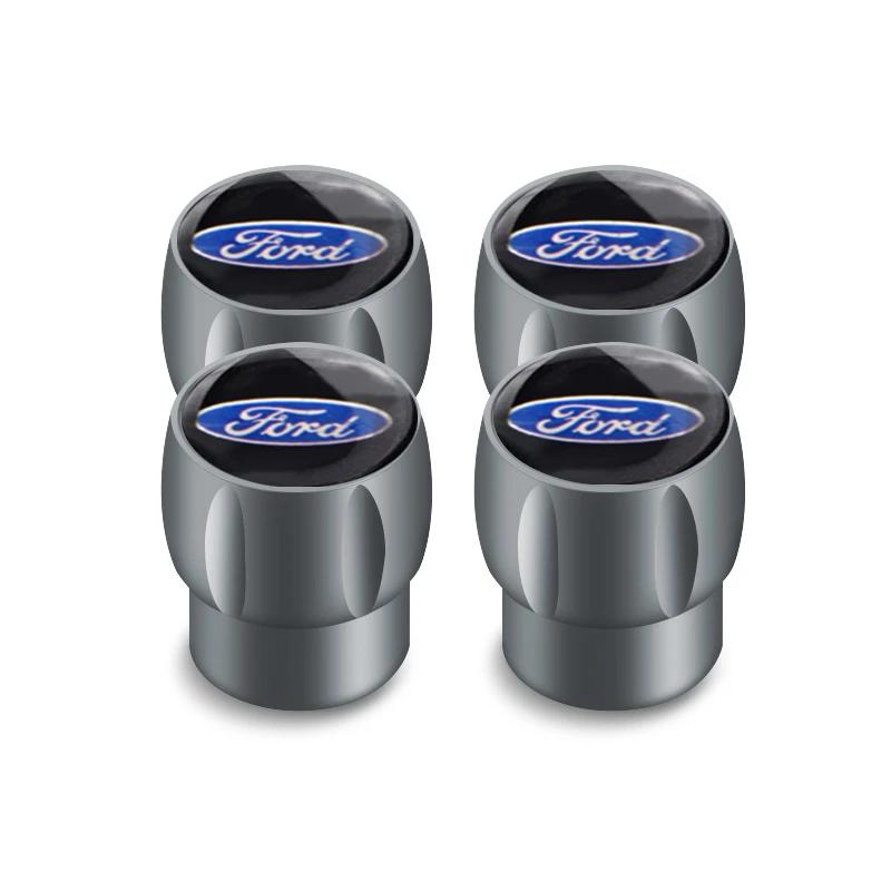 Car Sticker 4PCS Car Tire Valve Cap Tyre Cover for Ford Focus 2 3 Mondeo Explorer Escape Edge Fusion Transit F150 Fiesta Range A