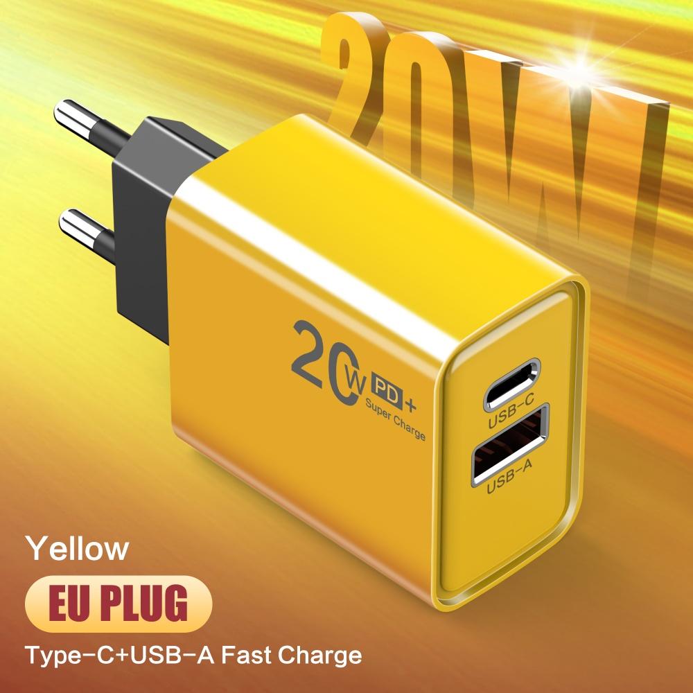 20 Вт PD зарядное устройство USB Type C зарядное устройство Quick Charge 3.0 мобильный телефон быстрая зарядка адаптер для iPhone Samsung Xiaomi настенное USB зарядное устройство
