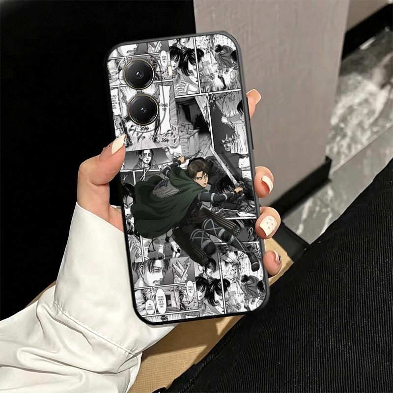 Мягкий чехол для телефона с аниме-рисунком «Атака титанов» для Xiaomi Poco X5 X6 X7 X8 Pro Max X3 F7 F8 Ultra M8 M7 M6 M5 Redmi 15 15C 14C 13C 12