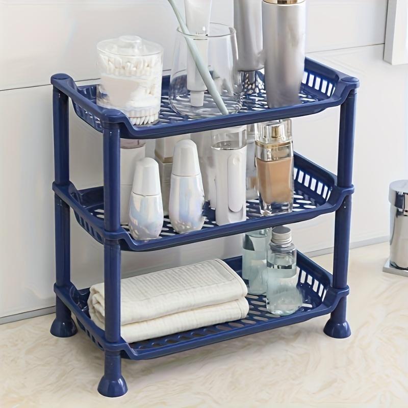 1pc 3-Tier Compact Multipurpose Shelf Display Rack - Space Saving Bathroom Countertop Organizer for Hotel
