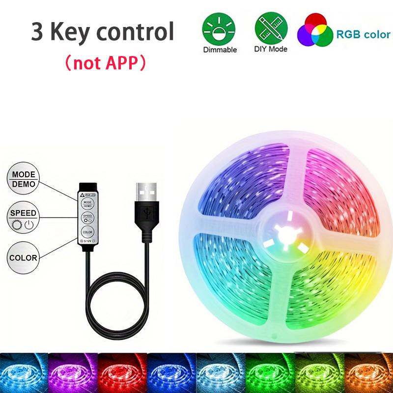 RGB светодиодная лента 1м-40м Светодиодный свет для комнаты с управлением через приложение Гибкая лента Светодиодная лента для декора комнаты спальни