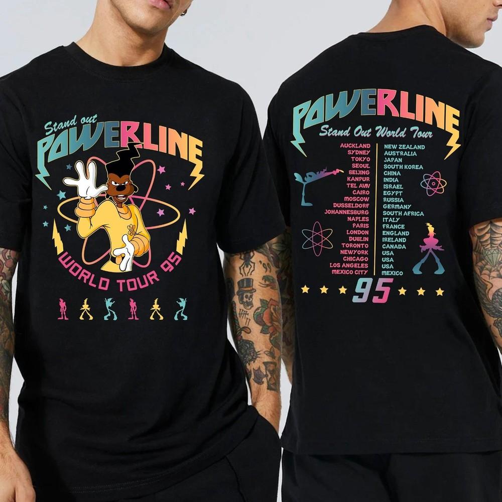 Powerline Goofy Movie Shirt Vintage Powerline Stand Out Shirt Goofy Powerline Unisex T-Shirt