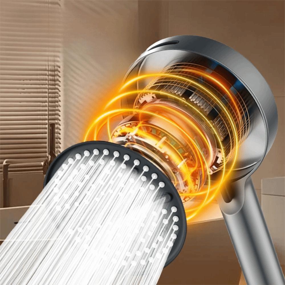 7 Modes Rainfall Shower Head Extra-Wide Large Panel High Pressure Shower Head Bathing Routine