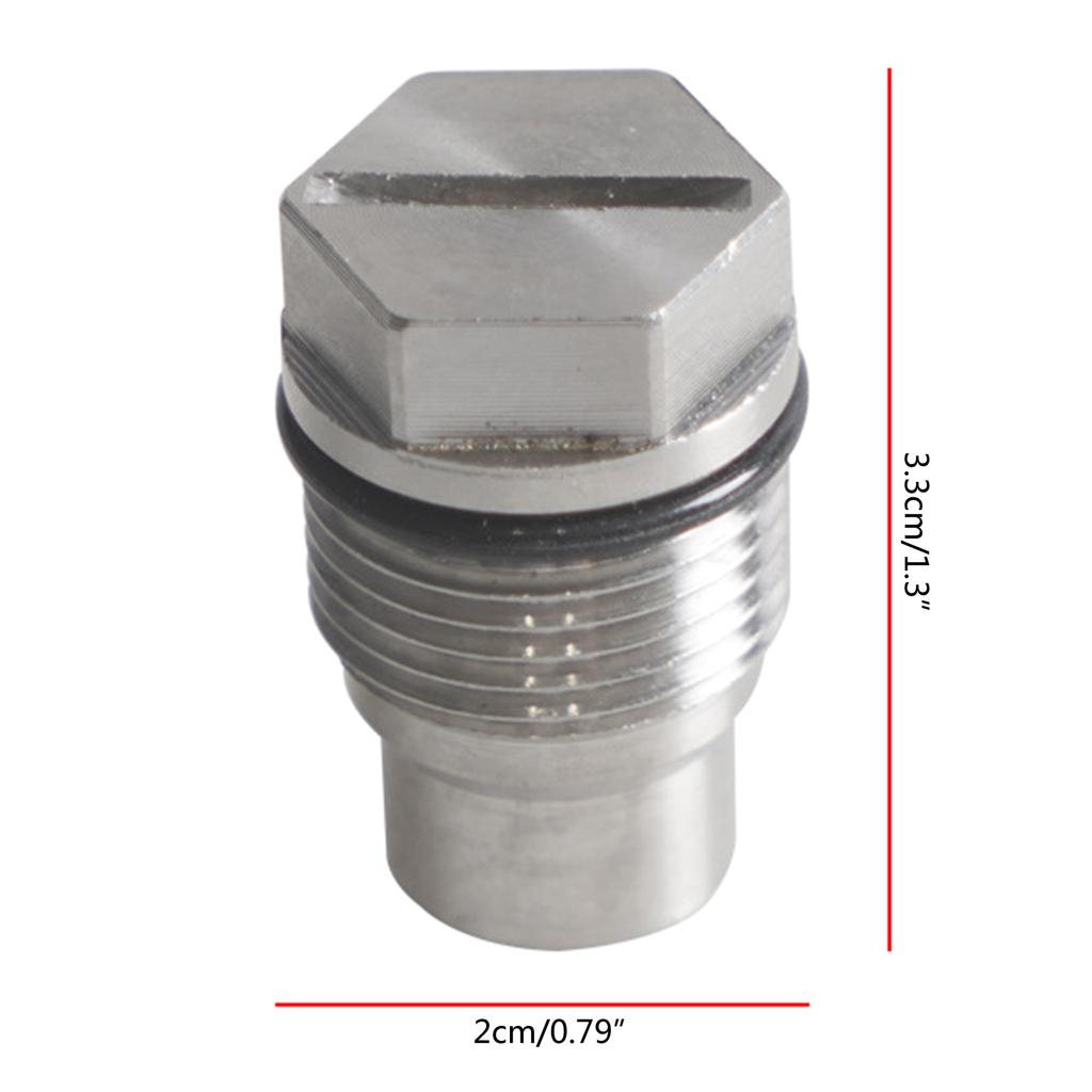 Заглушка клапана топливной рампы для 6.6L Ram 6.7L Cumm Замена с уплотнительным кольцом Автомобильный аксессуар Заглушка сброса давления Common Rail