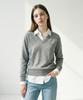 SOUP V-Neck Embroidered Knit (Sc2Lkf1)