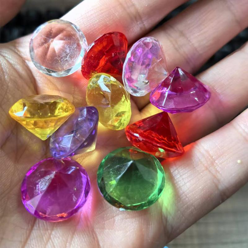 20Pcs 19Mm Diameter Crystal Glass Diamond Beads Feng Shui Sphere Home Vase Decor Wedding Diy Craft Beautiful Ornament Gift