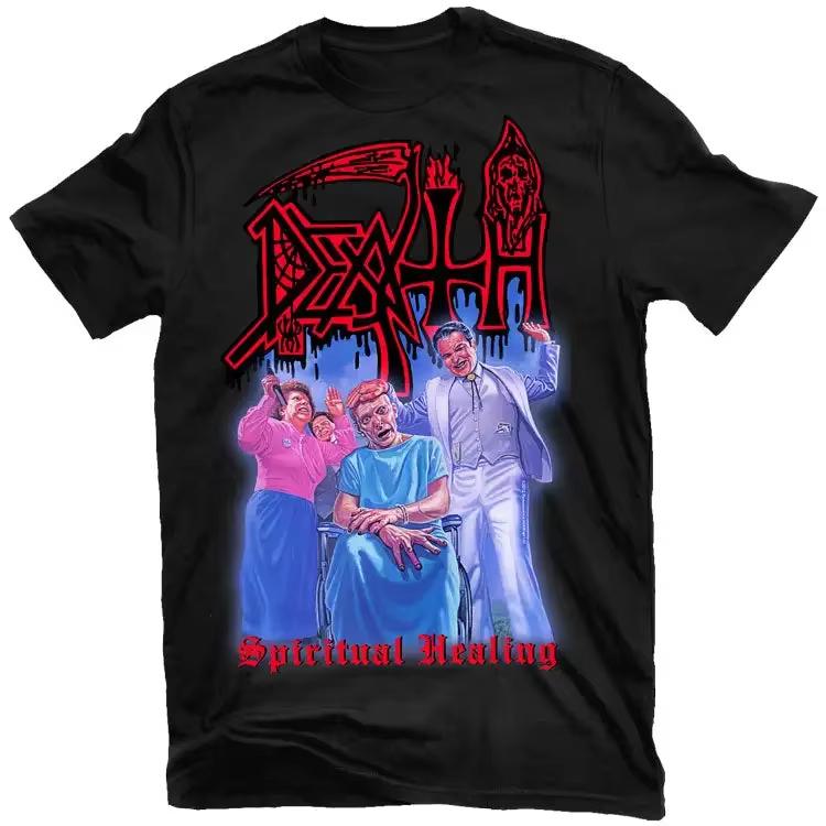 Смешная футболка с принтом Death Metal для мужчин и женщин, летняя хлопковая футболка с логотипом группы, короткий рукав, женская одежда