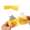 В наличии Needoh Nice Cube Игрушка-пищалка Сырная Мышь, Мягкая Сжимаемая Сенсорная Игрушка-антистресс для Снятия Стресса и Тревоги для Взрослых, Милый Подарок