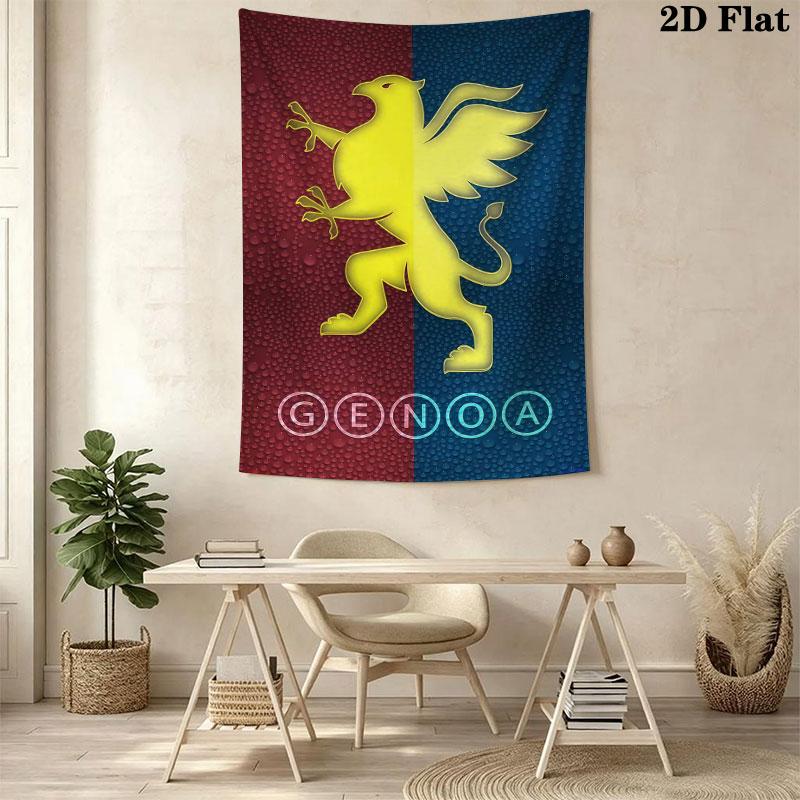 Genoa CFC poster Wall Hanging Printed Fabric Blanket Decorative Tapestries for Bedroom Living Room Home Decor