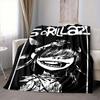 1Pc Gorillaz Artistic Fusion Blanket Soft And Comfortable Casual Warm Camping Travel Christmas Halloween Xmas Gift M924378