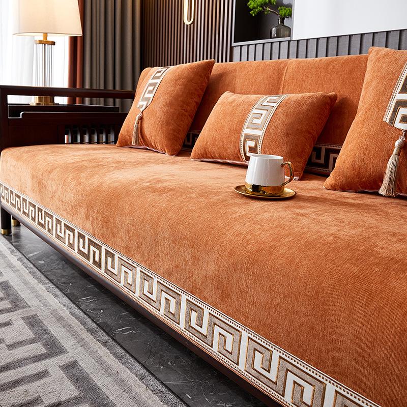 Sofa Cushion Universal In All Seasons  New Simple And High-End New Chinese-Style Thickened Non-Slip Seat Cushion Sofa Cover Cover Towel