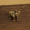 Brass Little Lucky Elephant Miniature Statue Decorative Home Brass Sculpture Desk Decoration