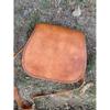 Handmade Leather Saddle Bag: Crossbody Purse with Adjustable Strap