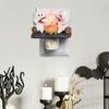 Ghost Campfire Flickering Night Light Halloween 3D Cartoon Ghost LED Fake Campfire Lamp Home Office Decoration Kids Friends Family Festival Gift